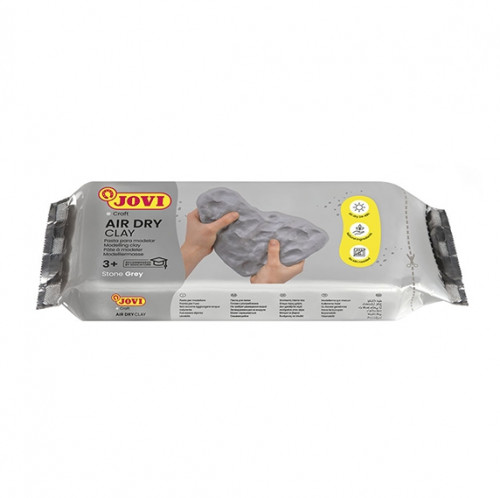 Pasta endurecible Air Dry Clay Jovi gris