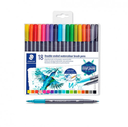 Staedtler acuarelable doble punta 18 u.