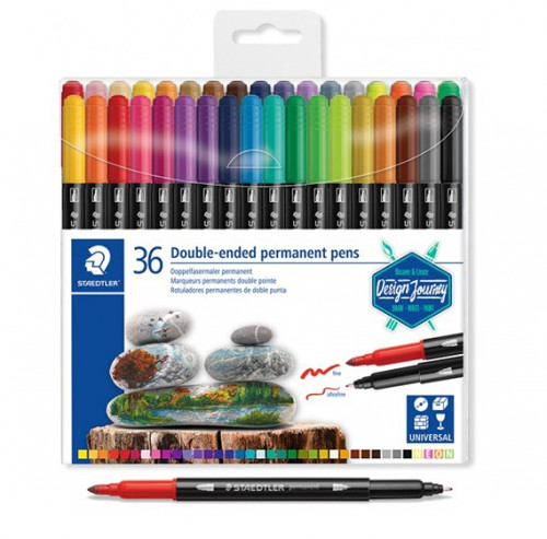 Permanente Staedtler doble punta 36 u.