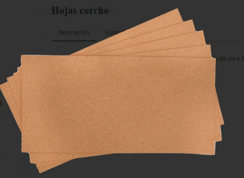 Hojas corcho