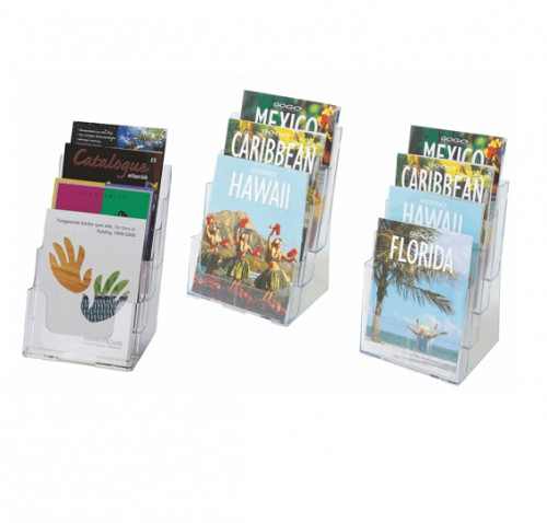 Porta-folletos display line compartim.