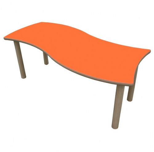 Mesa rect. onda 120x60 cm t0. 40 cm
