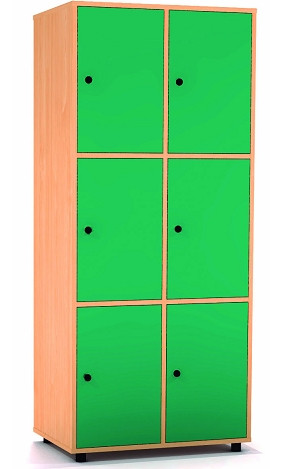 Taquilla haya 3 puertas 2 colum. 40 cm