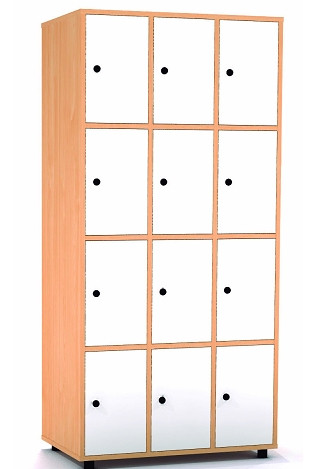Taquilla haya 4 puertas 2 colum. 30 cm