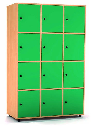 Taquilla haya 4 puertas 3 colum. 40 cm