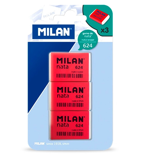 Milan 624. Blíster 3 gomas