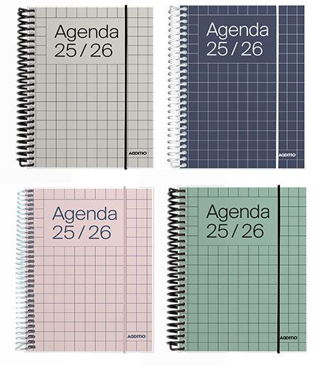 Agenda Universal semana vista Additio 16,5x21,5 cm