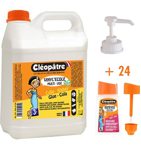 Kit cola Vinyl'École 5 Kg.+ 24 botes y dosificador