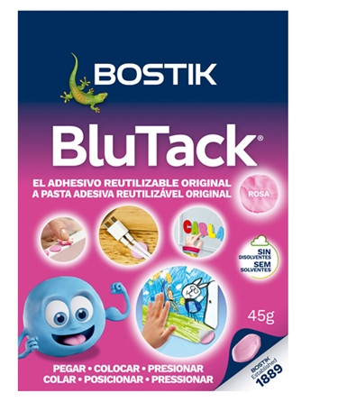 Masilla adhesiva BluTack Rosa 45 g