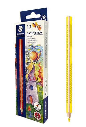 Lápiz Staedtler unicolor Noris jumbo 188. Caja 12