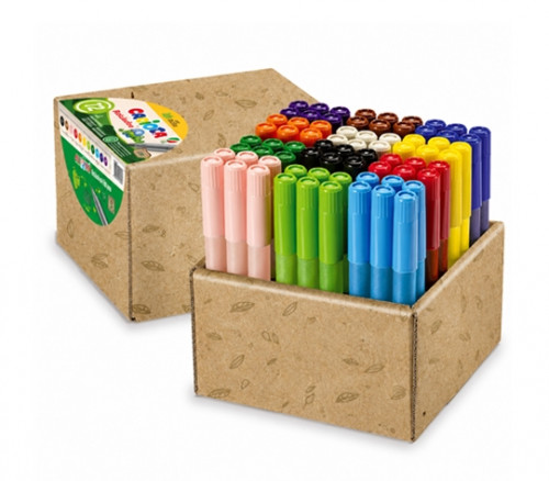 Schoolbox 72 rotuladores Carioca Jumbo eco family