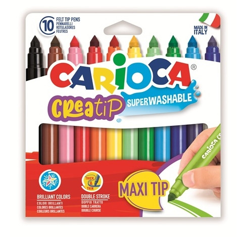 Rotuladores punta Maxi Creatip caja 10 u.