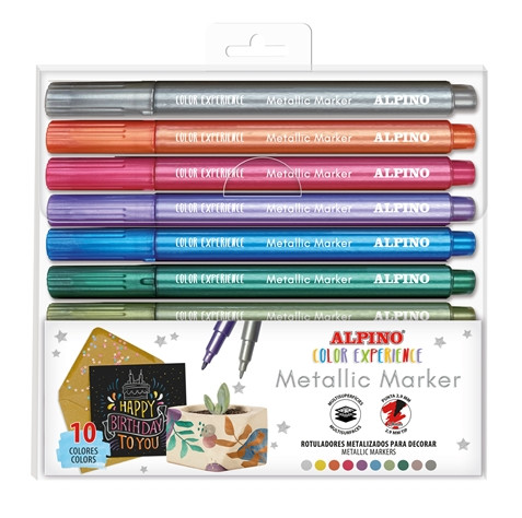 Rotulador Alpino color experience metallic marker
