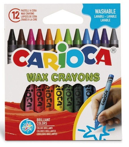 Ceras Carioca Wax crayons. Estuche 12 u.