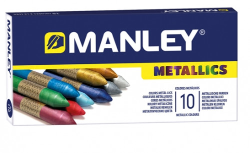 Cera Manley colores metalizados. Caja 10