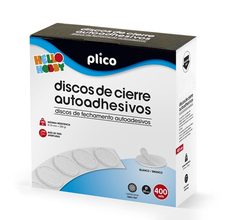 Discos cierre autoadh. Ø10 mm 400 u.