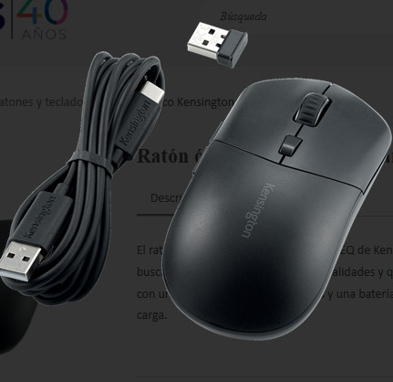 Ratón óptico Kensington recargable MY430 EQ