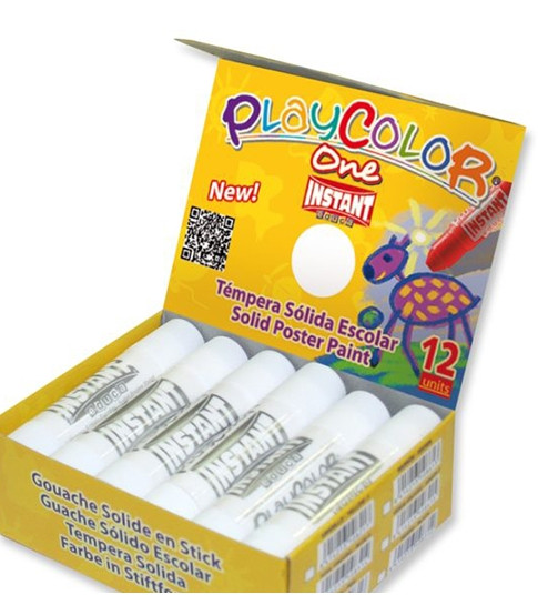 Témpera Playcolor one monocolor. Caja 12 u.