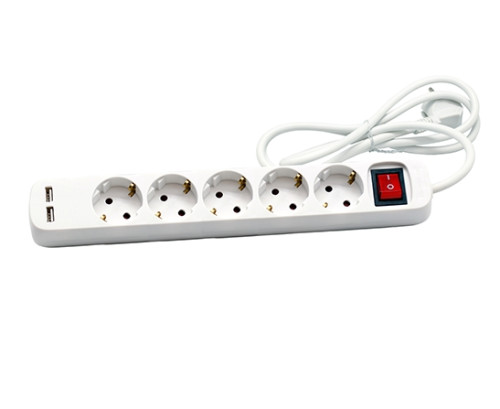 Base múltiple Cegasa 5 tomas + 2 usb